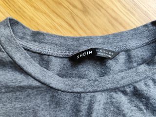 Camiseta premamá y lactancia gris/negra