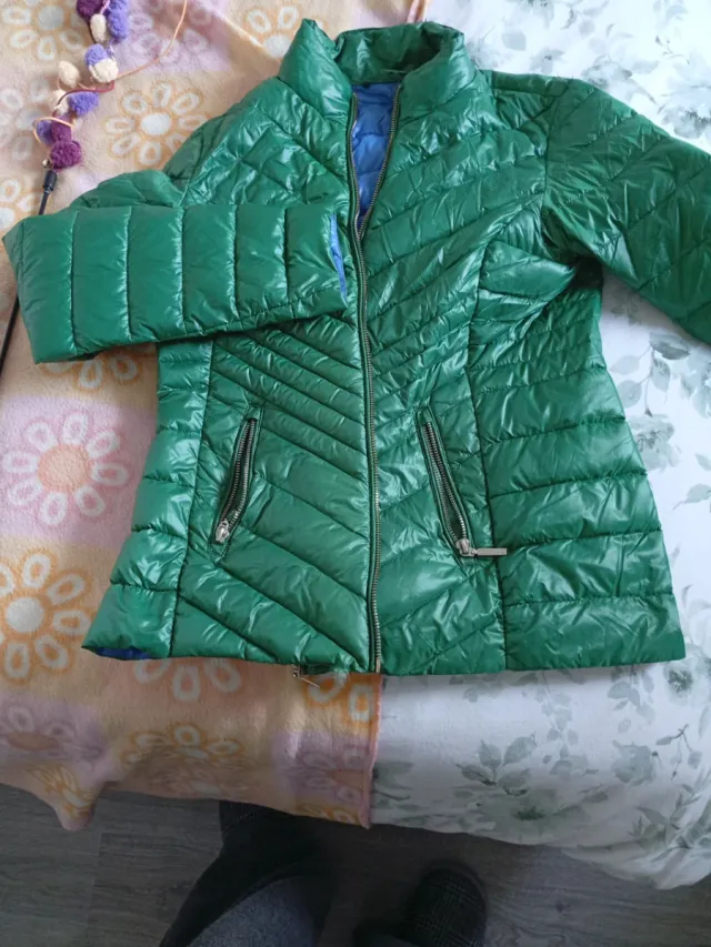 Plumas fino reversible azul y verde