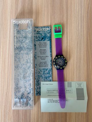 Lotto Swatch super Vintage colorati Anni '80-'90