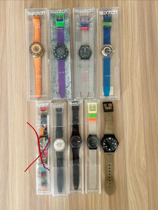 Lotto Swatch super Vintage colorati Anni '80-'90