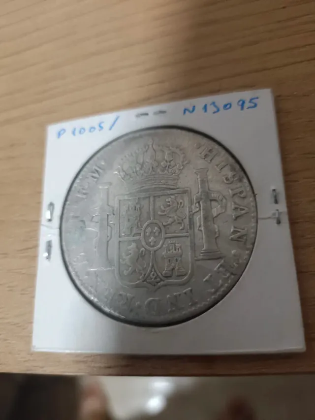 8 Reales Carlos IV 1800 Plata Mejico