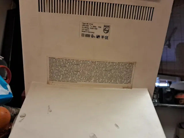 Cabina raggi UVA Philips per il viso HB 171/A