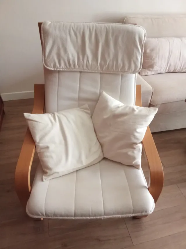 Sillón Poäng Ikea con funda