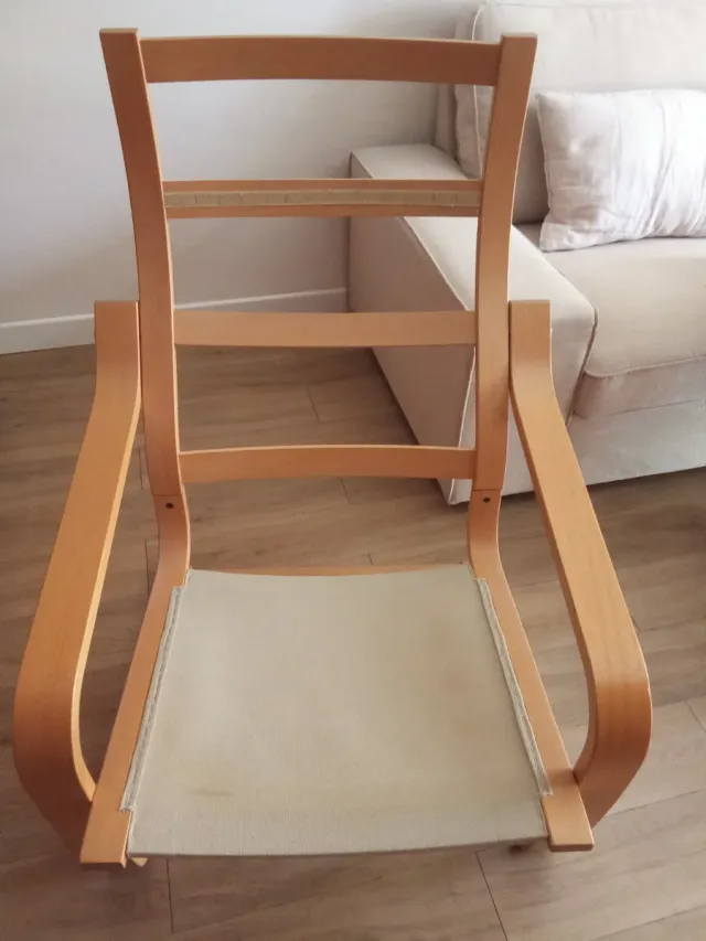 Sillón Poäng Ikea con funda