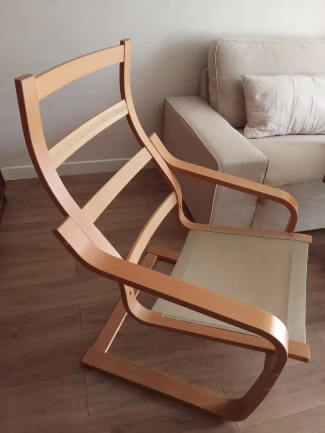 Sillón Poäng Ikea con funda