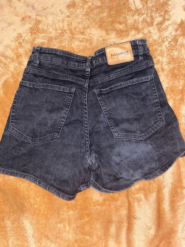 Shorts negros tiro alto