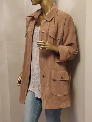 Sobrecamisa camel Handmade