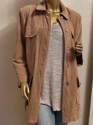 Sobrecamisa camel Handmade