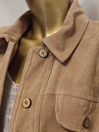 Sobrecamisa camel Handmade