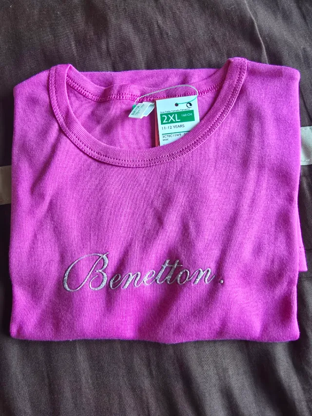 Camiseta Benetton Talla 2XL Niña