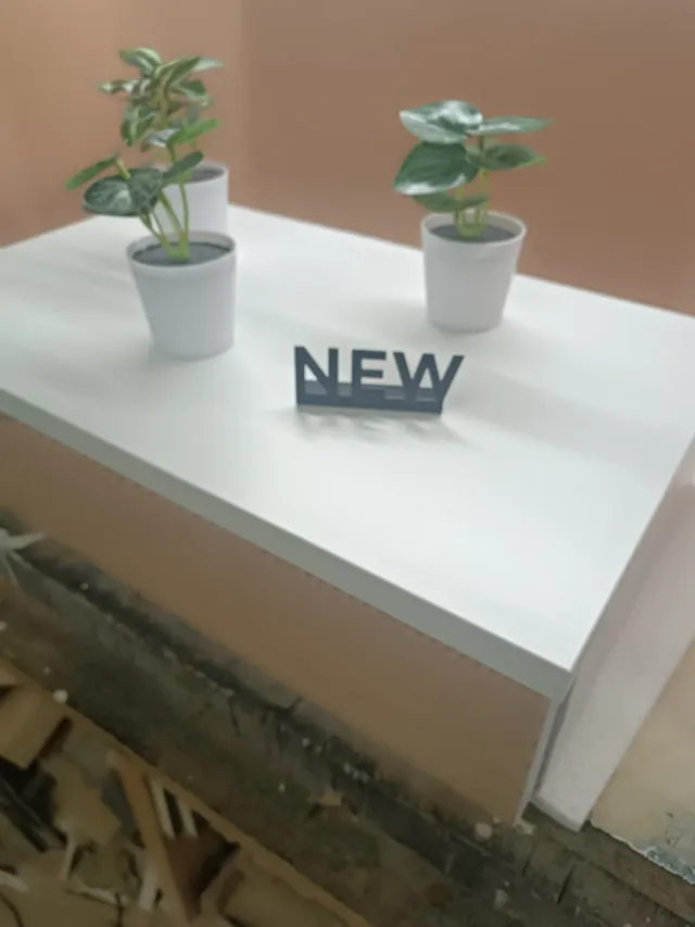 Mensola sospesa in  legno