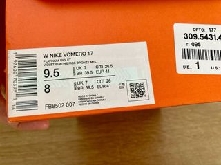 Zapatillas Nike Vomero 17 Mujer Talla 41.5