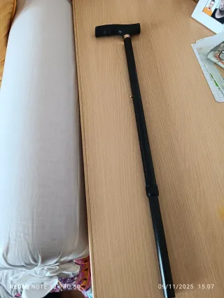 Bastón plegable negro