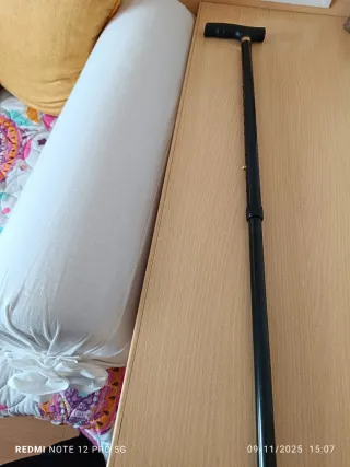 Bastón plegable negro