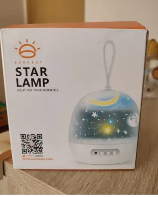 Lámpara proyector infantil estrellas