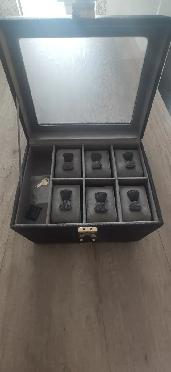 Caja Guarda-relojes Negra