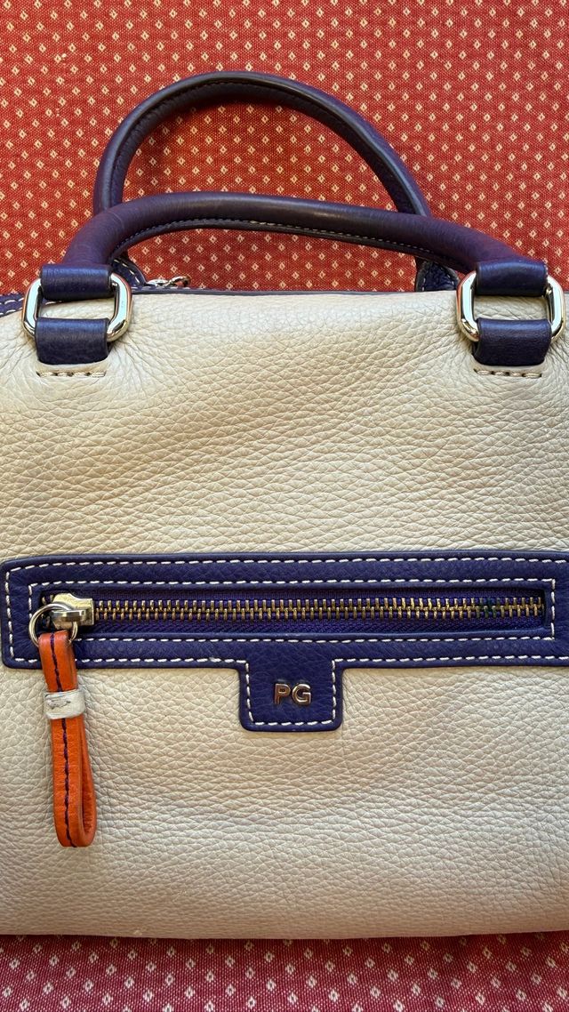 Bolso Purificación Garcia Blanco y Naranja