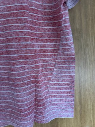 Camiseta Volcom Rayas Rojas y Blancas Talla M