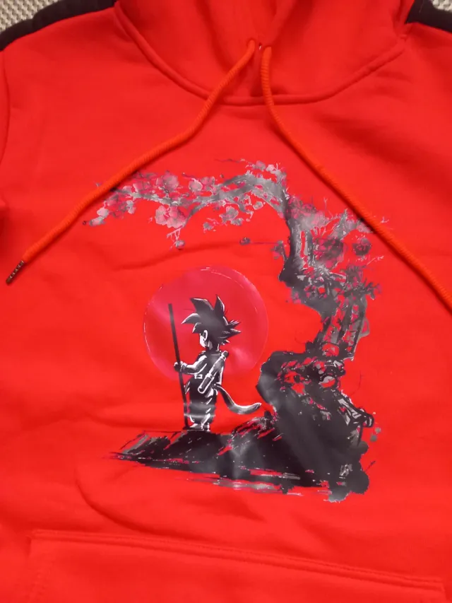 Chándal Dragon Ball Negro y Rojo