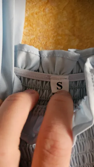 Abito lungo celeste taglia S, nuovo