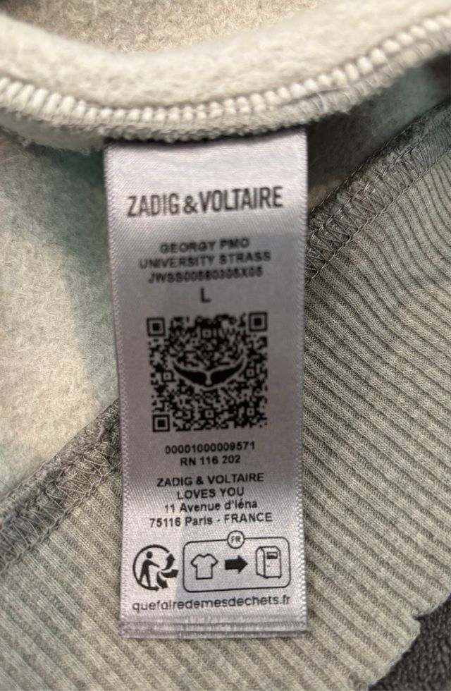 Sudadera Zadig & Voltaire Gris 