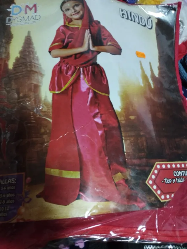 Disfraz India Niña Talla 10-11