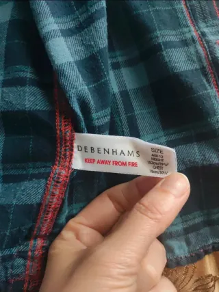 Camicia scozzese blu