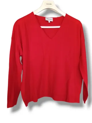 Jersey Bimba y Lola Rojo lana oversize