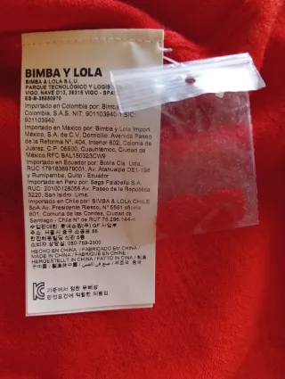 Jersey Bimba y Lola Rojo lana oversize