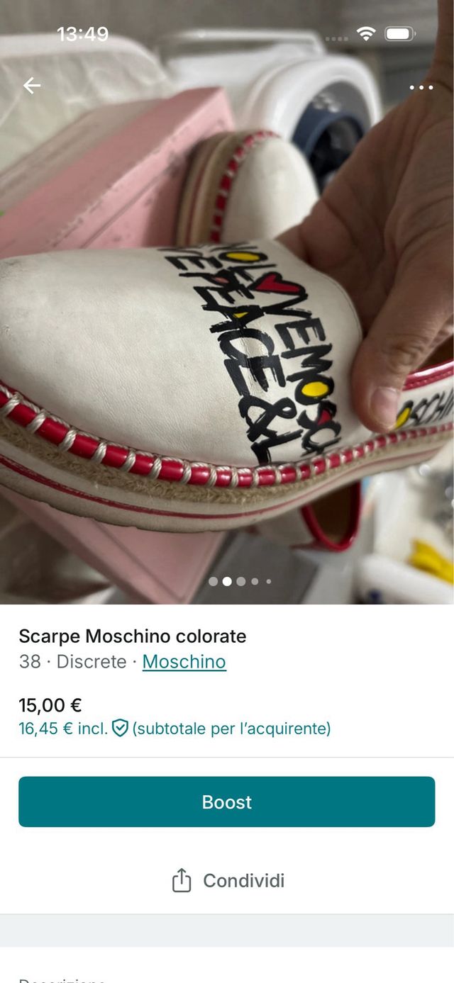 Scarpe Moschino colorate donna