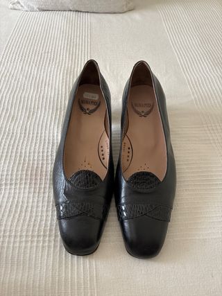 Zapatos MIMAPIES piel tacón negros