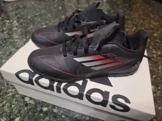 Zapatillas Adidas Fútbol Talla 36 Negras Rojas