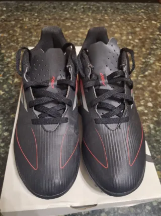 Zapatillas Adidas Fútbol Talla 36 Negras Rojas