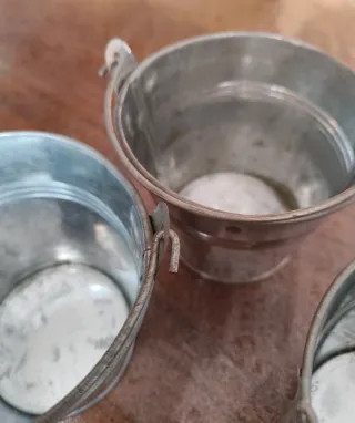 Set 4 sottovasi in latta