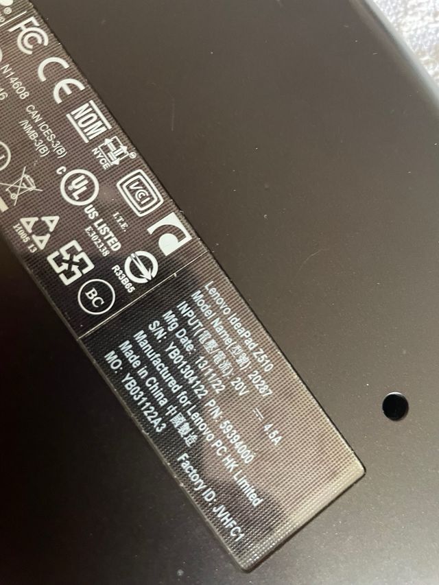 Portátil Lenovo IdeaPad Z510 i7 NO ENCIENDE