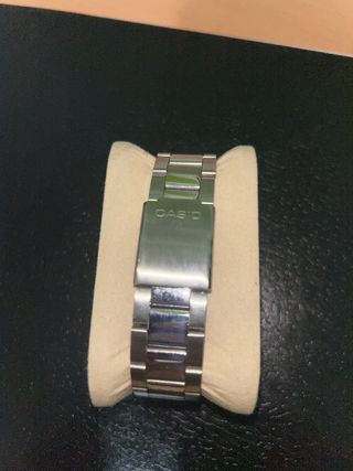 Reloj Casio WR 50M esfera azul tiffany