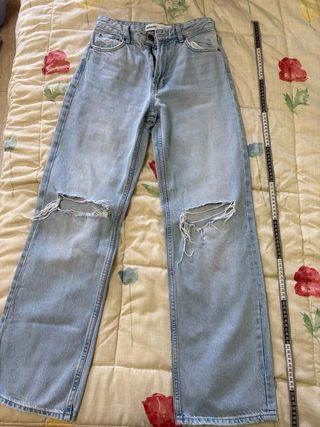 Vaqueros anchos de tiro alto