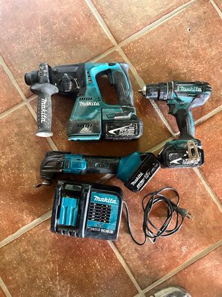 Makita Taladro Percutor, Atornillador y Multicorta