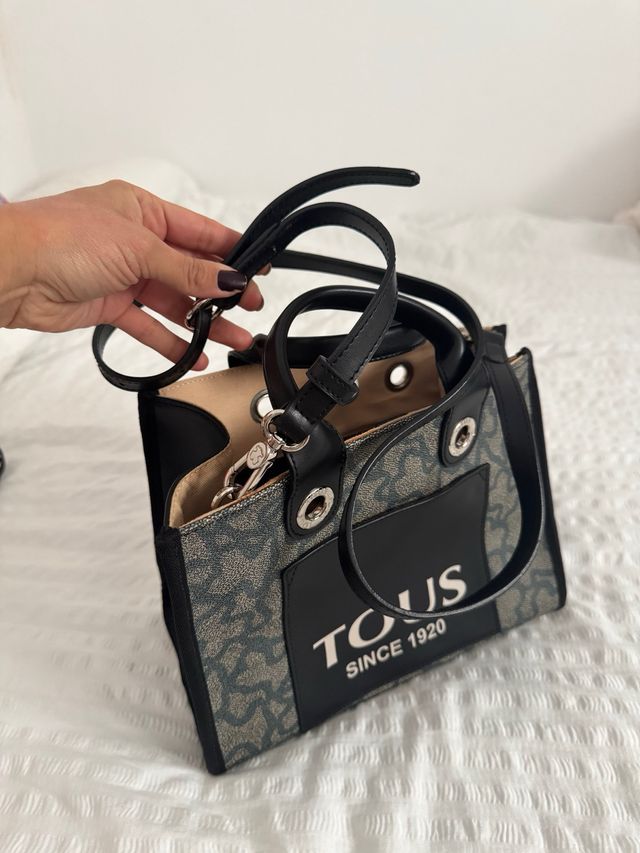 Bolso Tous Boxy Beige y Negro