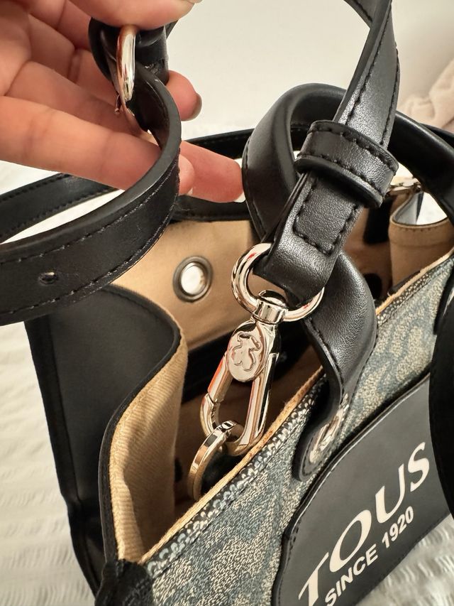 Bolso Tous Boxy Beige y Negro