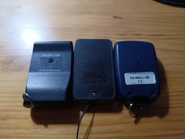 3 Mandos Garaje TR433, Remoco, TC-ROLL