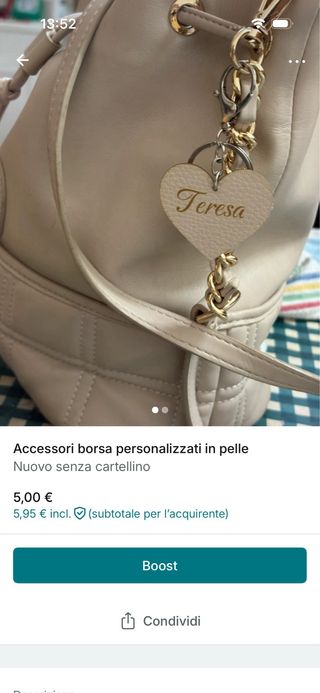 Portachiavi cuore personalizzato come vuoi tu