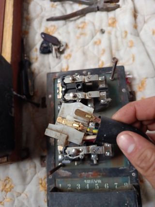 Vintage relè elettromagnetico di potenza