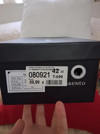 Zapatos de piel Sorrento negros