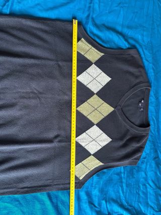 Gilet Gap Uomo a Rombi in Cotone Blu Taglia M