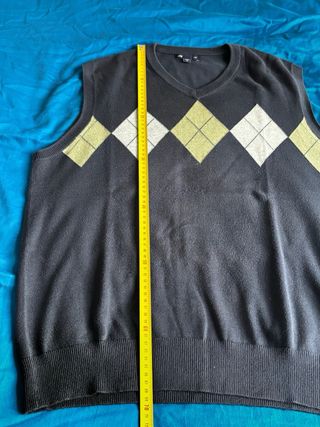 Gilet Gap Uomo a Rombi in Cotone Blu Taglia M