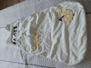 Saco dormir bebé pingüinos y pez