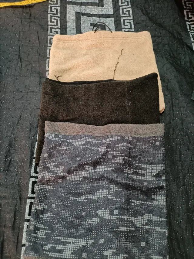 Lote guantes bufanda bragas cuello y gorros lana