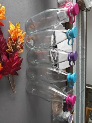 Set 5 Bottiglie Vetro 1L