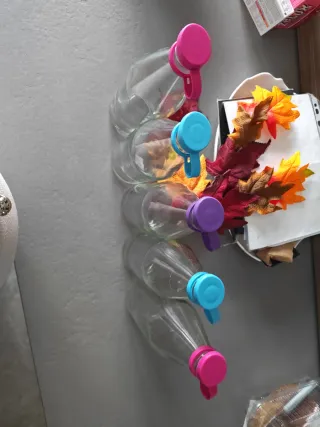 Set 5 Bottiglie Vetro 1L